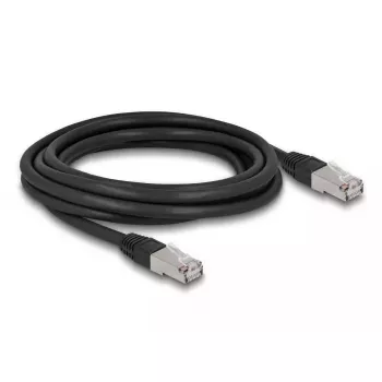 DeLOCK RJ45 Cat.6A 3m melns tīkla kabelis