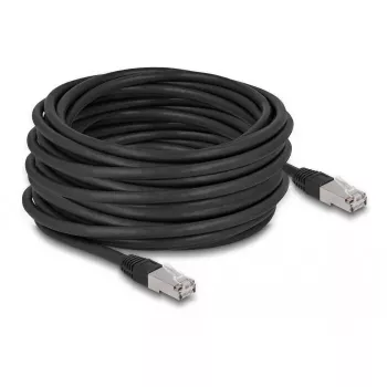 DeLOCK RJ45 Cat.6A S/FTP tīkla kabelis 15m Melns