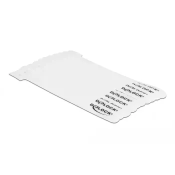 DeLOCK 19519 Atkārtoti lietojamie Velcro kabeļu saites, 150 mm, 12 mm, 10 gab., baltas