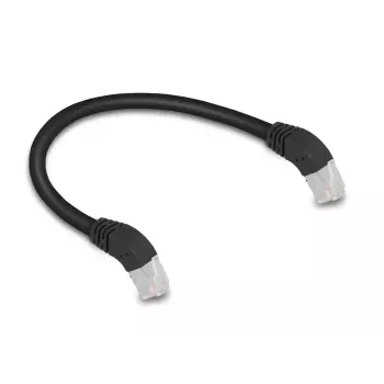 Tīkla kabelis DeLOCK RJ45 Cat.6A S/FTP 45° uz leju 0,25 m melns