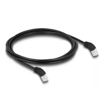 DeLOCK RJ45 Cat.6A S/FTP tīkla kabelis 2m Melns