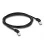 DeLOCK RJ45 Cat.6A S/FTP tīkla kabelis 2m Melns