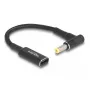 DeLOCK adaptera kabelis USB Type-C sievišķais uz HP 4,8 x 1,7 mm vīrišķais 90° 15 cm