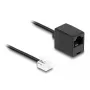 DeLOCK Telefona kabelis RJ11 spraudnis – RJ45 ligzda, melns, 5 m