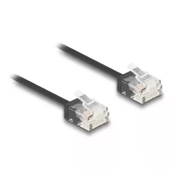 Tīkla kabelis DeLOCK RJ45 Cat.6 UTP 1m Melns