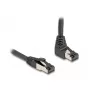Tīkla kabelis DeLOCK RJ45 Cat.8.1 90° 3m Melns