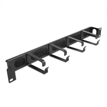 Kabeļu turētājs DeLOCK 67033 Melns 19 inch statīvs 96.2mm platums