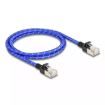 Tīkla kabelis DeLOCK RJ45 Cat.6A 1m Zils