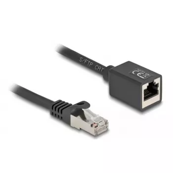 Tīkla kabelis DeLOCK 88052 RJ-45 Cat6a 0,5m Melns