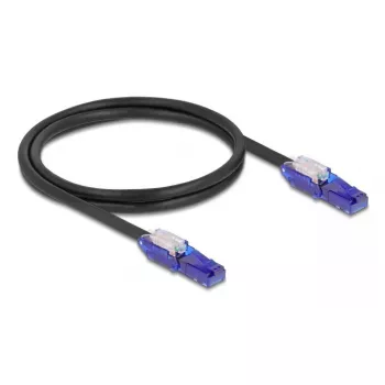 DeLOCK 80926 Tīkla kabelis Cat6 1m Melns Violeta