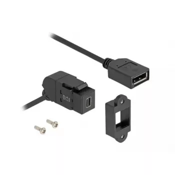 DeLOCK 67155 dzimuma pārveidotāja kabelis Mini DisplayPort – DisplayPort, melns, 0.3 m