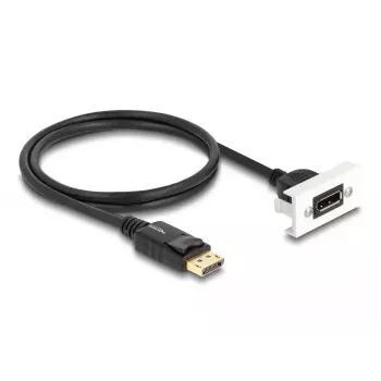 DeLOCK Easy 45 DisplayPort 8K 30 Hz modulis ar asti 22.5 x 45 mm