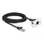 DeLOCK tīkla pagarinātāja kabelis Cat.6A 3m S/FTP RJ45 Melns