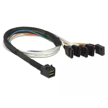 Kabelis DeLOCK 0.5m SFF-8643 / 4 x SATA 7p