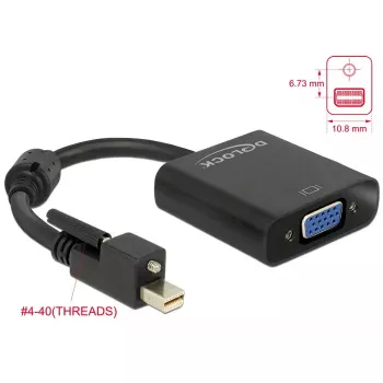 Video kabeļa adapteris DeLOCK 62641 Mini DisplayPort uz VGA 0,25 m