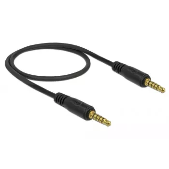 Audio kabelis DeLOCK 85695 0.5m 3.5mm Melns