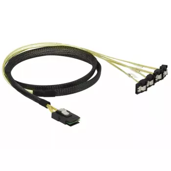 Iekšējais kabelis DeLOCK 85687 1 m Mini SAS SFF-8087 uz 4 SATA