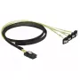 Iekšējais kabelis DeLOCK 85687 1 m Mini SAS SFF-8087 uz 4 SATA