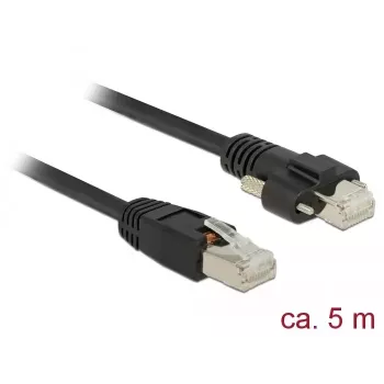 DeLOCK 85670 tīkla kabelis RJ-45 Cat6 5 m Melns