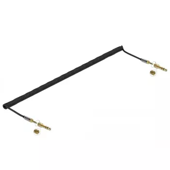 Audio kabelis DELOCK 85839 — 3.5 mm vīrietis uz 3.5 mm vīrietis, zeltīti kontakti, 5 m, AWG 28, melns