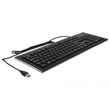 DeLOCK 12672 tastatūra Office USB QWERTZ vācu melna