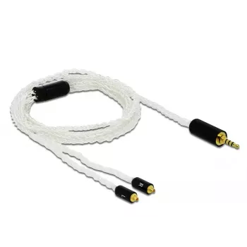 Audio kabelis DeLOCK 85848 1.2m 2.5mm 2x MMCX Balts