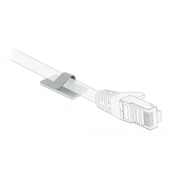 Kabeļa skava DeLOCK 60184 Satīna tērauds 10 gab.