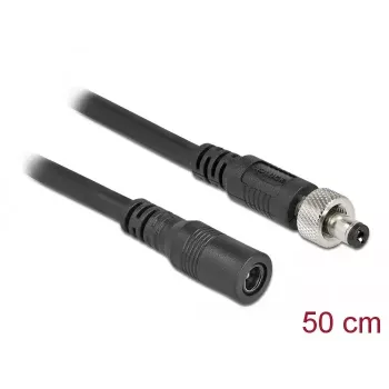 DeLOCK 86570 DC pagarinātājkabelis 5.5 x 2.1 mm, 0.5 m