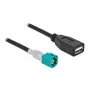 Kabelis HSD Z vīrišķais uz USB 2.0 Type-A sievišķo 0,5 m DeLOCK