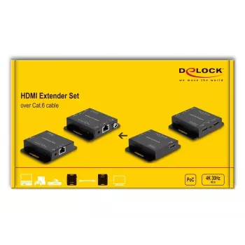 HDMI pagarinātāju komplekts DeLOCK 65832 4K 30Hz