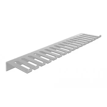 Kabeļu turētājs sienas montāžai DELOCK 66887, pelēks, 90 mm x 25 mm x 0.325 m, 1 gab.