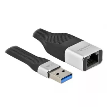 DeLOCK FPC plakanais lentveida kabelis USB Type-A uz Gigabit LAN 10/100/1000 Mbps 13 cm