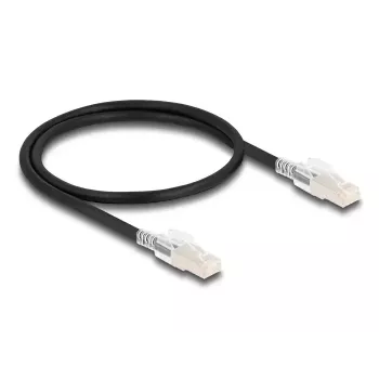 Tīkla kabelis DELOCK 80254 Cat6a S/FTP (S-STP) RJ-45 uz RJ-45 0,5 m Melns