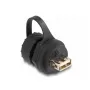 DeLOCK USB 2.0 savienotājs Type-B ligzda uz Type-A ligzdu IP68 melns