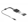 DeLOCK USB Type-C vīriešu uz 3 x DC 5.5 x 2.1 mm sieviešu kabelis 86801