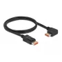 DisplayPort kabelis DeLOCK 8K 60 Hz 1 m vīrišķais uz vīrišķo 90° leņķa
