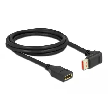 DisplayPort pagarinātāja kabelis DELOCK 87091 2m 90° leņķis uz leju