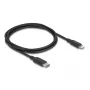 Kabelis DELOCK USB-C uz Lightning plāns 1 m, Lightning ↔ USB-C, 9 V 3 A, 3,3 mm, MFi