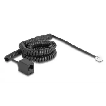 DeLOCK telefona kabelis 90114 5 m Melns RJ-11 RJ-45