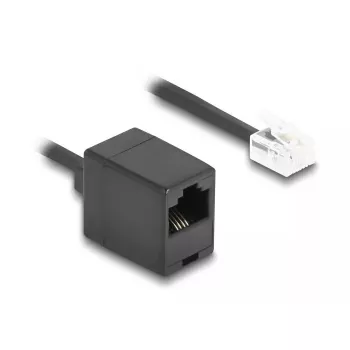DeLOCK telefona kabelis 90114 5 m Melns RJ-11 RJ-45