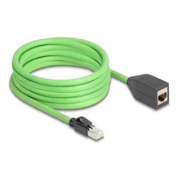 DeLOCK 80882 Tīkla kabelis Cat6a 5 m Zaļš SF/UTP