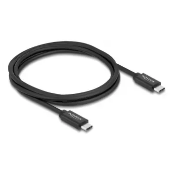DELOCK USB4 Gen 3x2 koaksiālais USB-C uz USB-C kabelis 40 Gbps PD 3.1 240 W 2 m