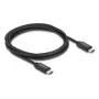DELOCK USB4 Gen 3x2 koaksiālais USB-C uz USB-C kabelis 40 Gbps PD 3.1 240 W 2 m