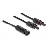 Kabeļu sadalītājs DeLOCK DL4 Solar Splitter Cable 1 x vīrišķais uz 2 x sievišķais 30 cm melns