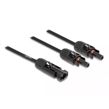 Kabeļu sadalītājs DeLOCK DL4 Solar Splitter Cable 1 x vīrišķais uz 2 x sievišķais 30 cm melns