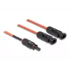 Kabeļa sadalītājs DeLOCK DL4 1 x sievišķais uz 2 x vīrišķais 30 cm sarkans
