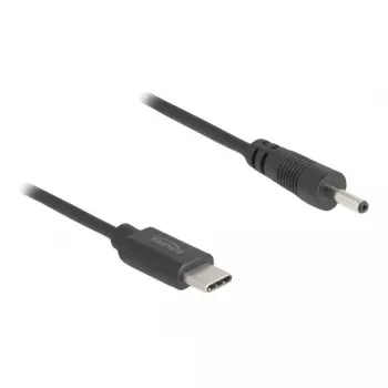 DeLOCK 85403 strāvas kabelis 0.27 m USB-C uz DC ligzdu, melns