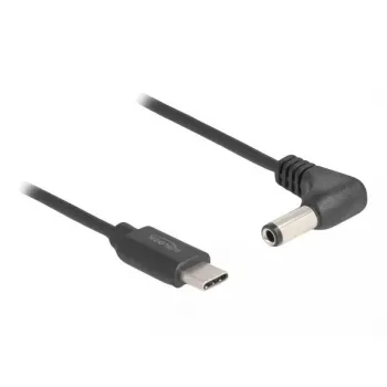 DeLOCK 85399 strāvas kabelis melns 1.5 m USB-C 5.5 x 2.5 mm