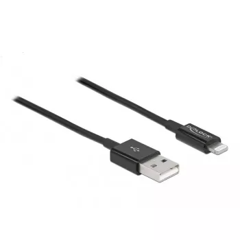 USB datu un uzlādes kabelis DeLOCK 83002 1 m melns