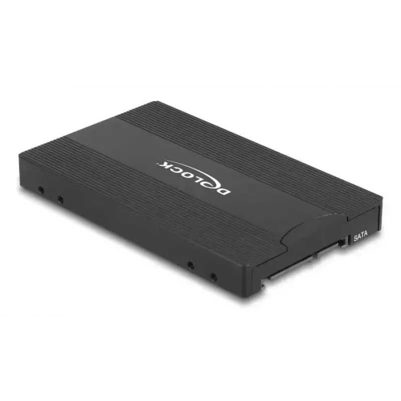 DELOCK interfeisa adapteris U.2 (SFF-8639) uz M.2 Key M NVMe SSD, 64301, melns, vīriešu savienotājs